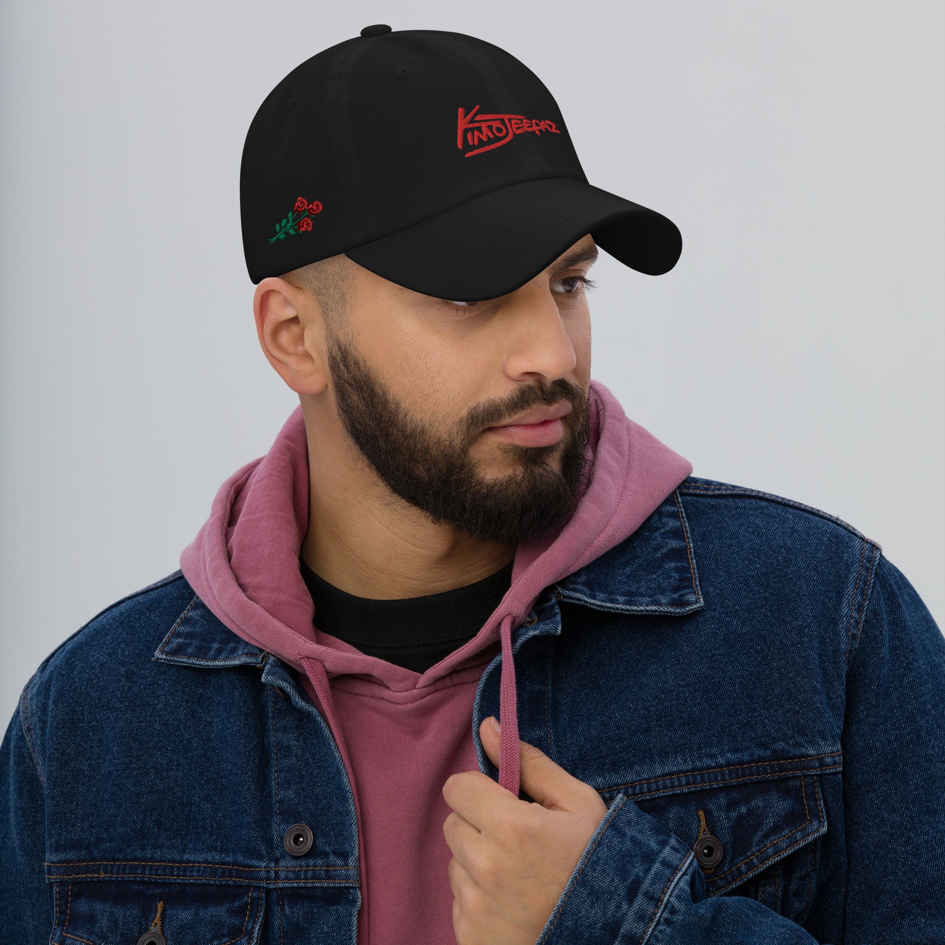Black and Red Kimo Jeepaz Adjustable Hat