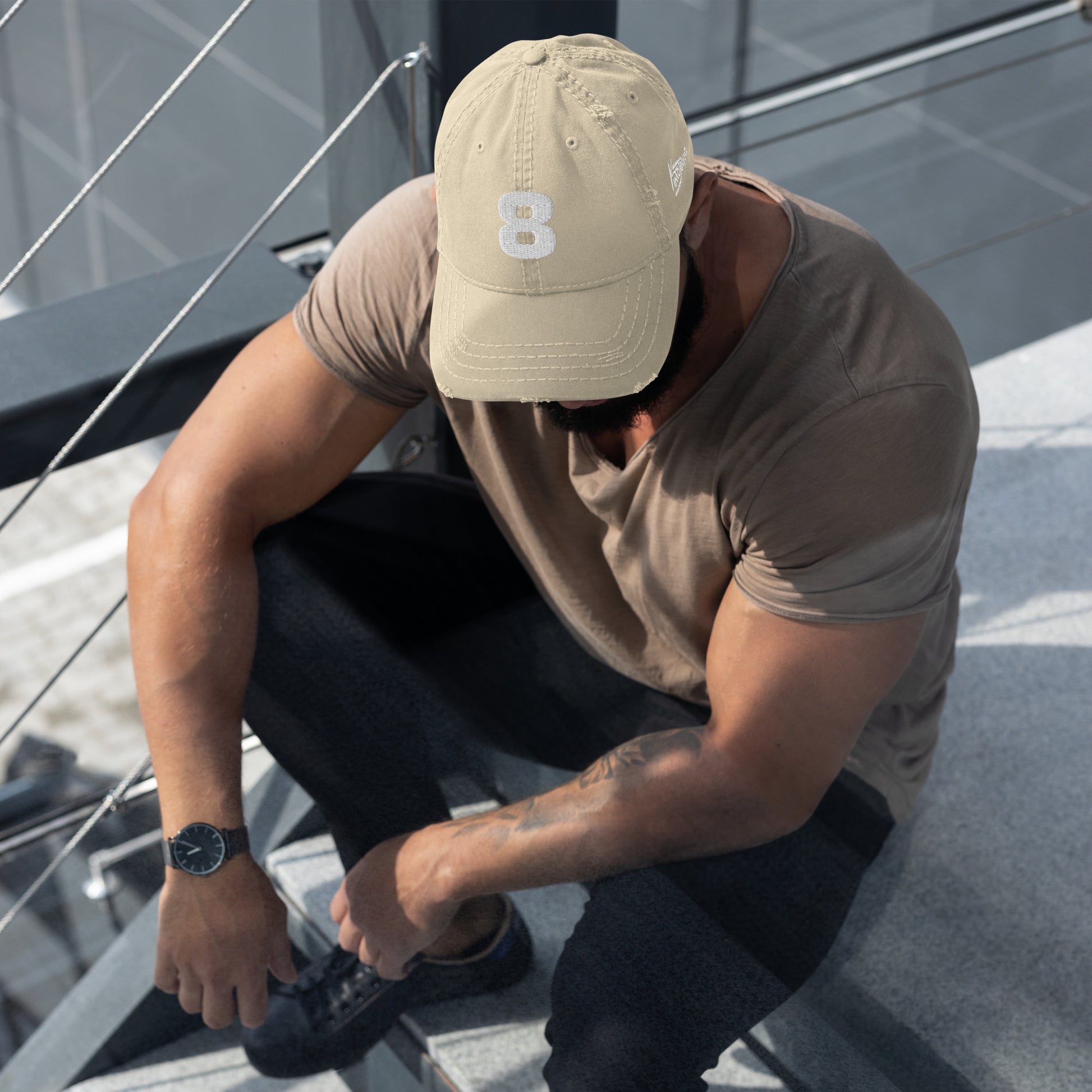 Khaki Distressed Kimo Jeepaz Adjustable Hat
