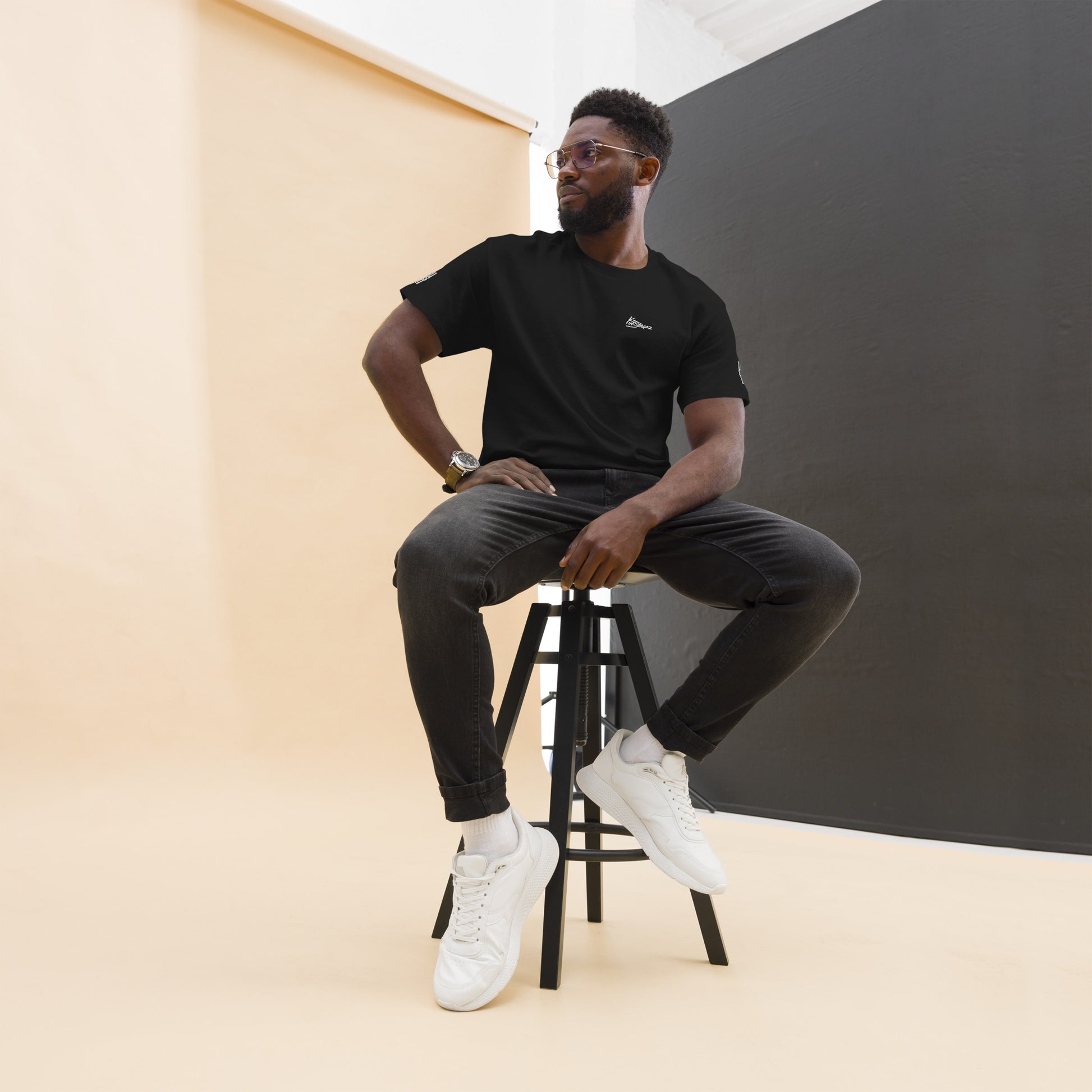 black Men’s Kimo Jeepaz Embroidered T-Shirt