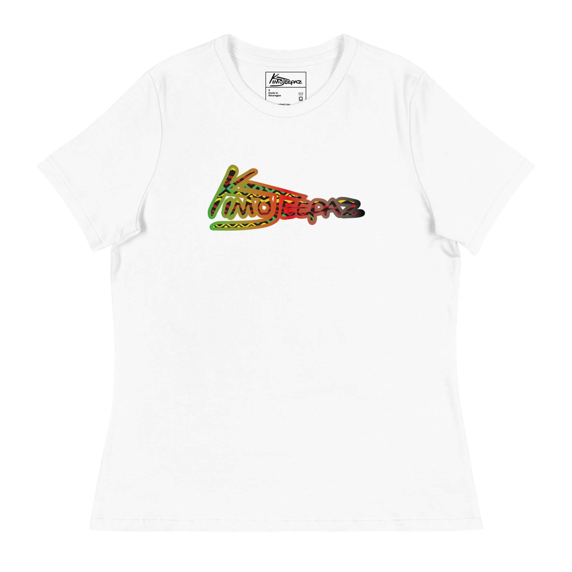 Women’s Kimo Jeepaz white top – premium dancehall clothing UK